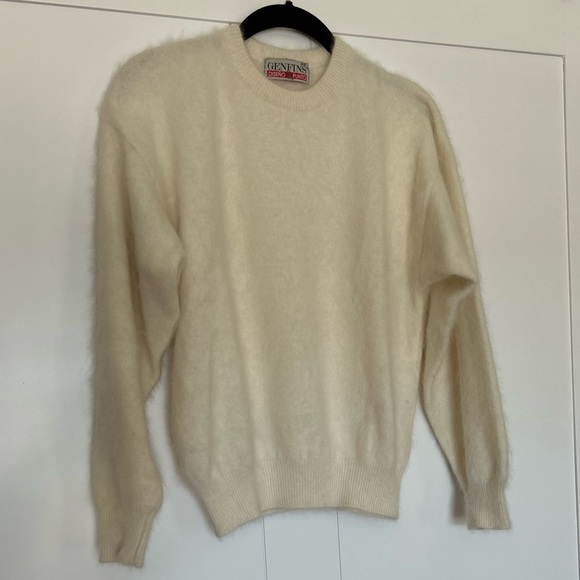 Off-white Angora / Lambs Wool Sweater from Spain - Picture 6 of 8